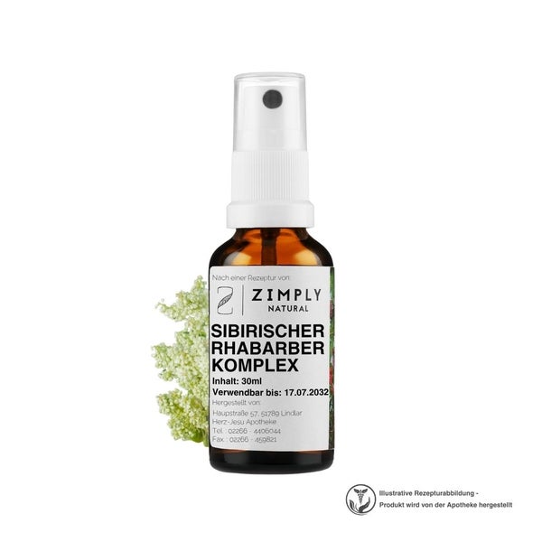 ZIMPLY NATURAL Sibirischer Rhabarber Komplex - Pflanzenbasierte Rezeptur 30 ml