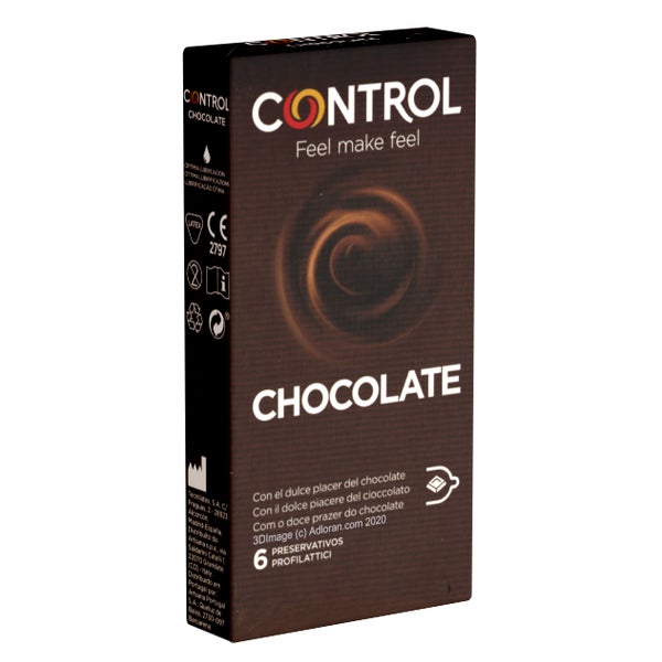 Chocolate – 6 Kondome, Schokoladenaroma, Passform, 54 mm (6 Kondome) 6 St