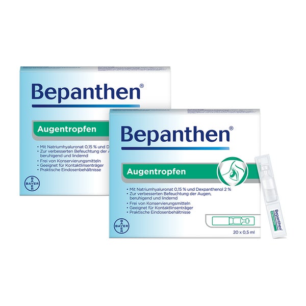 Bepanthen® Augentropfen Doppelpack 40X0,5 ml