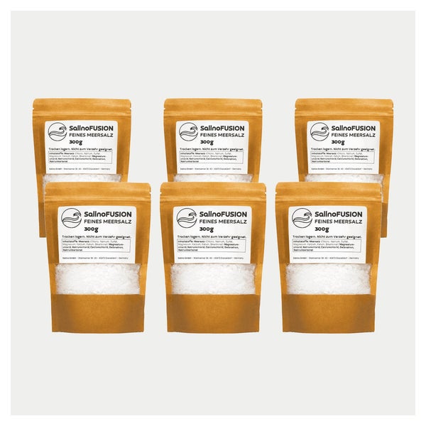 SalinoFUSION Meersalz 6er-Pack für SalinoVatis Mini Saline 6 St
