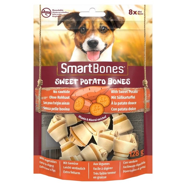 SmartBones Sweet Potato Kauknochen Mini 8 Stück 0,13 kg