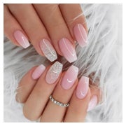 Kunstnägel Ballerina Kurz French Acryl Nagelkleber CC011 1 St
