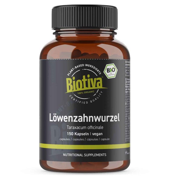Biotiva Löwenzahnwurzel Kapseln Bio 82 g