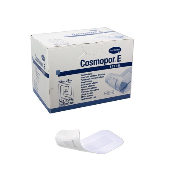 Hartmann Cosmopor® E Wundpflaster steril - 7.2 x 5 cm / 50 Stück 50 St