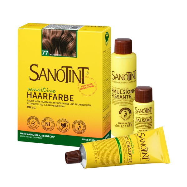 SANOTINT sensitive 77 Mittelblond 125 ml