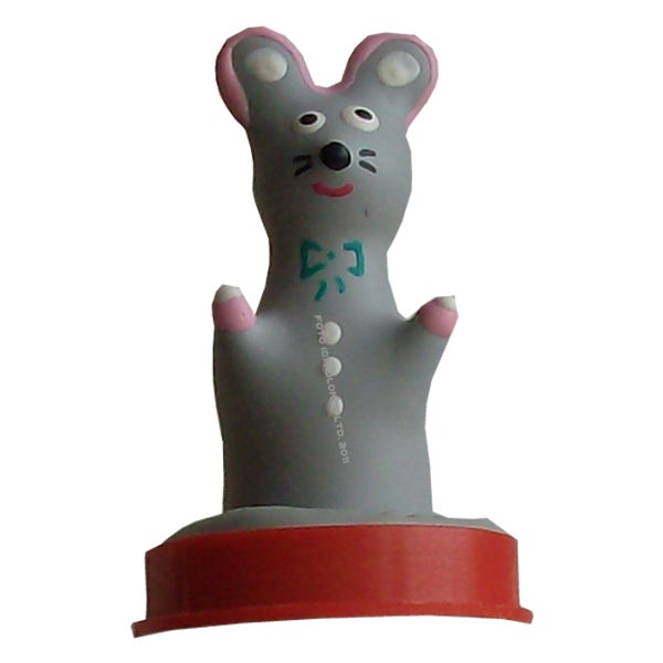 Scherzkondom «Herr Maus»: Handbemaltes Design, Latex (1 Stück) 1 St