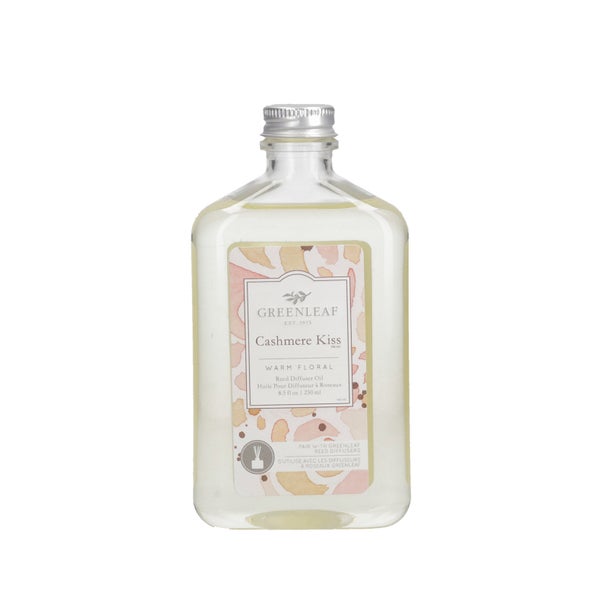 Greenleaf Cashmere Kiss - Reed Diffuser Oil Nachfüller mit Peddigrohr Stäbchen 250 ml