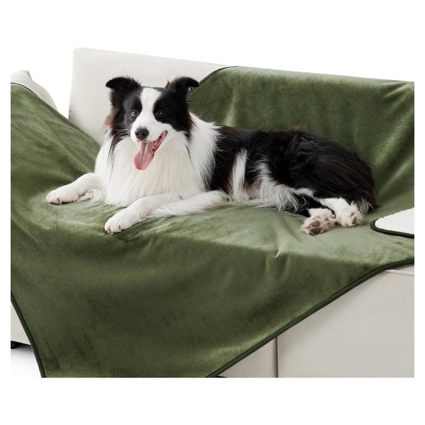 Hundedecke wasserdicht waschbar Sherpa XL (127x152cm) Olivgr 1 St