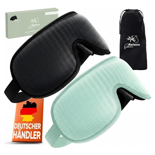 OMNIRELEXX® 2er Set - Atmungsaktive - 3D Augenmaske (S/T) 2 St