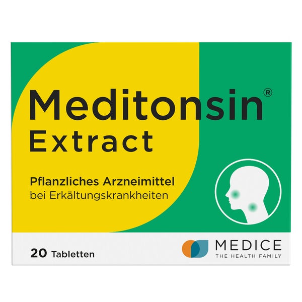 Meditonsin Extract Pflanzliche Erkältungstabletten 20 St