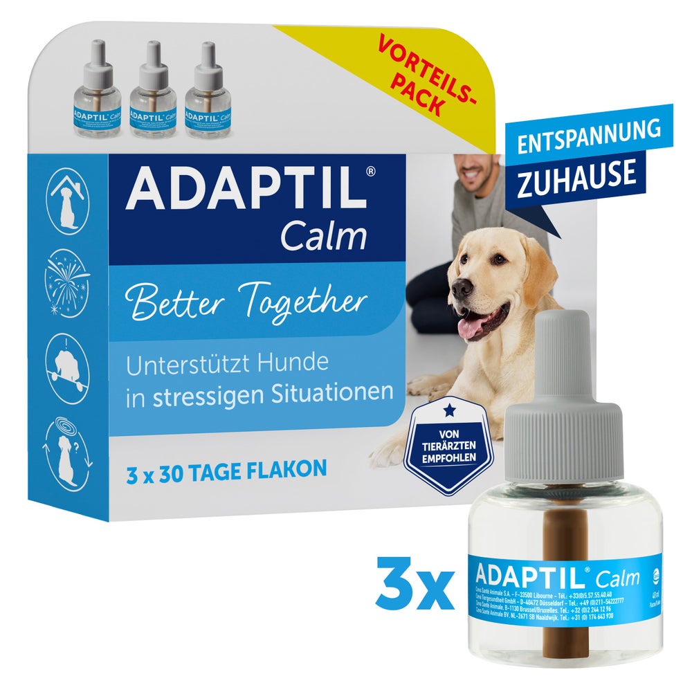 Adaptil Calm Nachfüllflakon Vorteilspack.f.hunde 3X48 ml