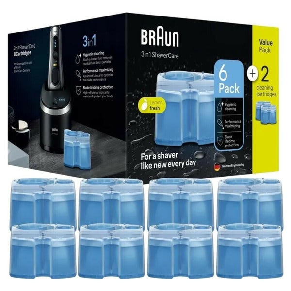 Braun CCR 6+2 Clean&Renew Lemonfresh Reinigungskartusche (8er-Pack) 1 St