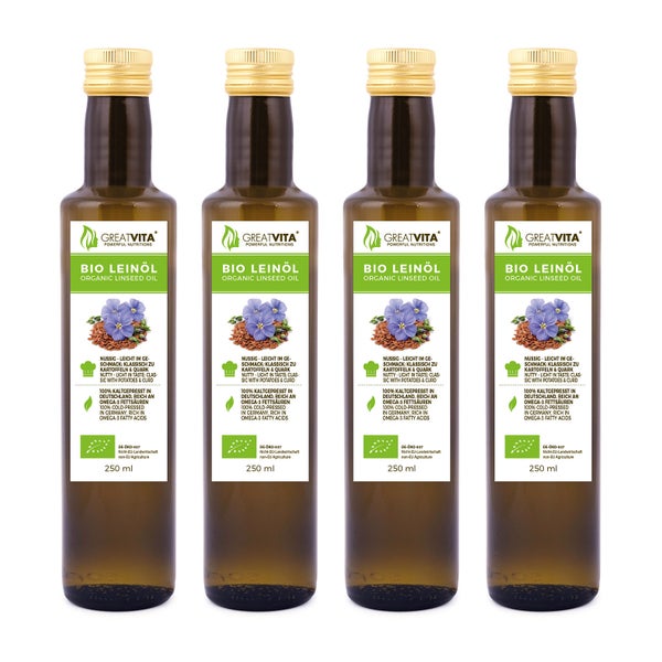 GreatVita Bio Leinöl 1000 ml