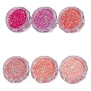 Glitzerpuder Nägel Nagelpulver Nagelkunst 6 Farbe Rosa 6 Pcs 1 St