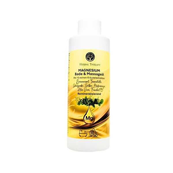 Herbal Therapy Magnesium Bade + Massageöl 1000 ml