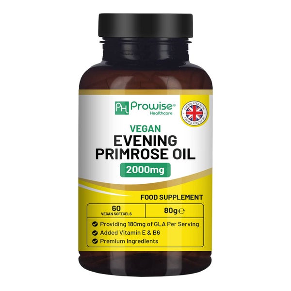 Prowise Healthcare Veganes Nachtkerzenöl 2000 mg mit Vitamin E & B6 90 St