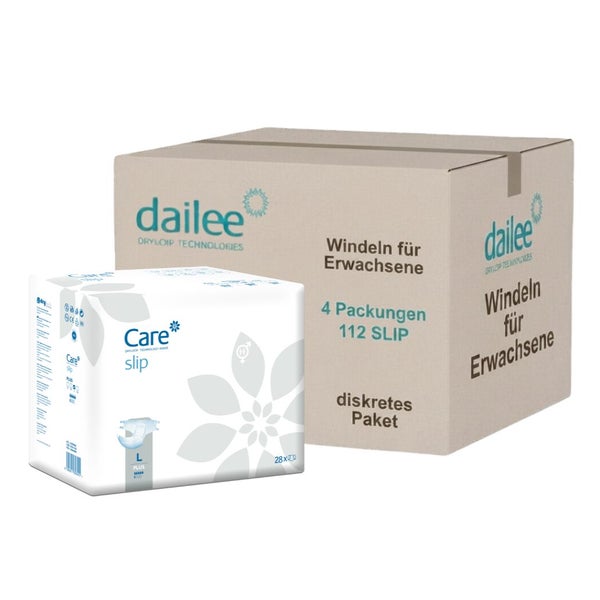 Dailee Care Inkontinenz Slip Plus L, Windeln für Erwachsene 112 St