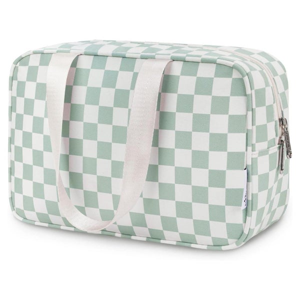 Kulturbeutel Kosmetiktasche Reise Makeup Za-mintgrünes Schac 1 St