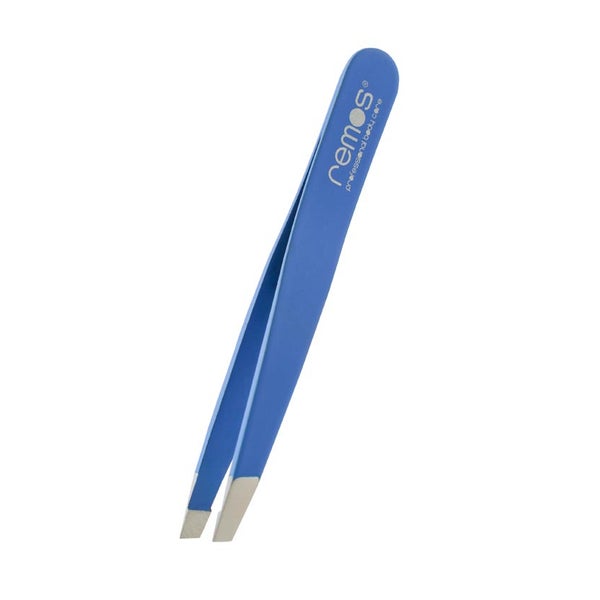 Mini-Augenbrauenpinzette Edelstahl 8 cm dunkelblau 1 St