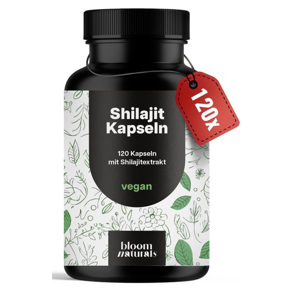 Shilajit Kapseln - 120 Kapseln - Bloom Naturals 120 St