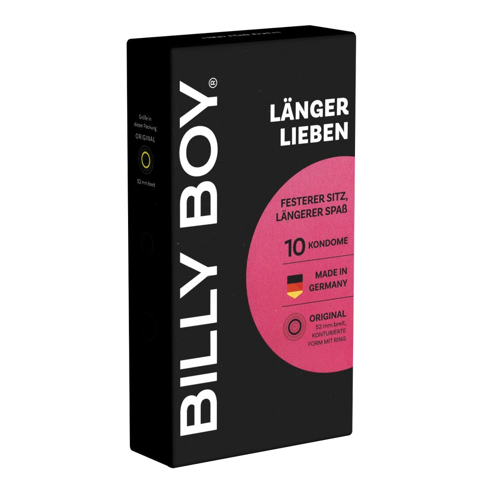 Billy Boy Kondome Länger Lieben mit integriertem Ring 52mm 10ST