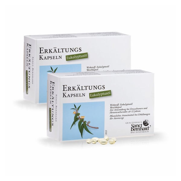 Sanct Bernhard Erkältungs-Kapseln Eukalyptusöl 2er-Pack 2x80 St