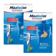 Maaloxan Liquid Pfefferminz-Geschmack Portionsbeutel Doppelpack 2X20X10 ml