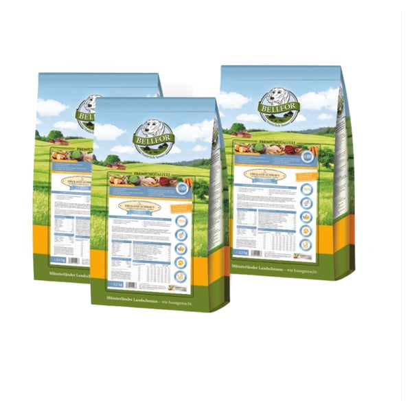 Trockenfutter mit Huhn für Welpen &amp; Junge Hunde - Freiland-Schmaus Junior - 2,5 kg x2