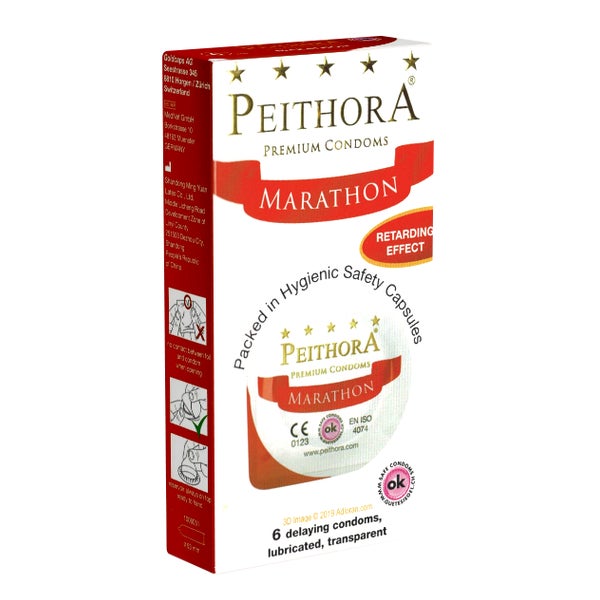 «Marathon» ausdauernde Kondome mit verzögerndem Effekt (6 Kondome) 6 St