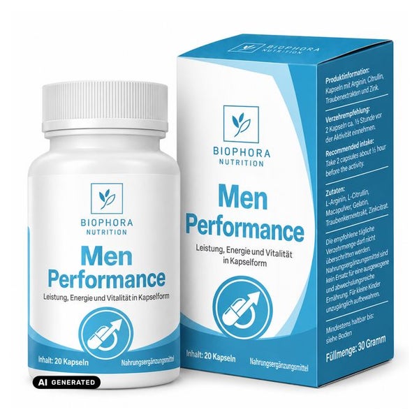 BIOPHORA Men Performance | Männer Kapseln | ohne CHEMIE 20 St