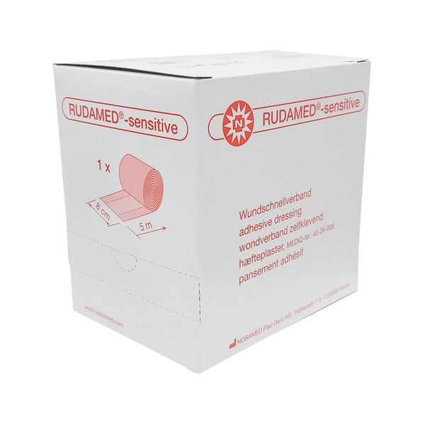 Noba Rudamed-sensitive Wundschnellverband, 8 cm x 5 m, 12 Stück 60 m