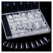 Falsche Nägel 500 Acryl Französisch Tipps Box Transparent-Fr 1 St