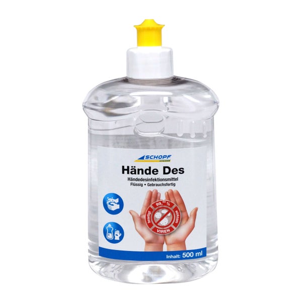 Schopf Hände Des flüssiges Händedesinfektionsmittel - 500 ml 1 St
