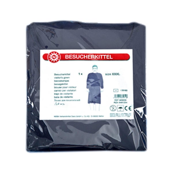 NOBA Besucherkittel blau 10 Stück - L