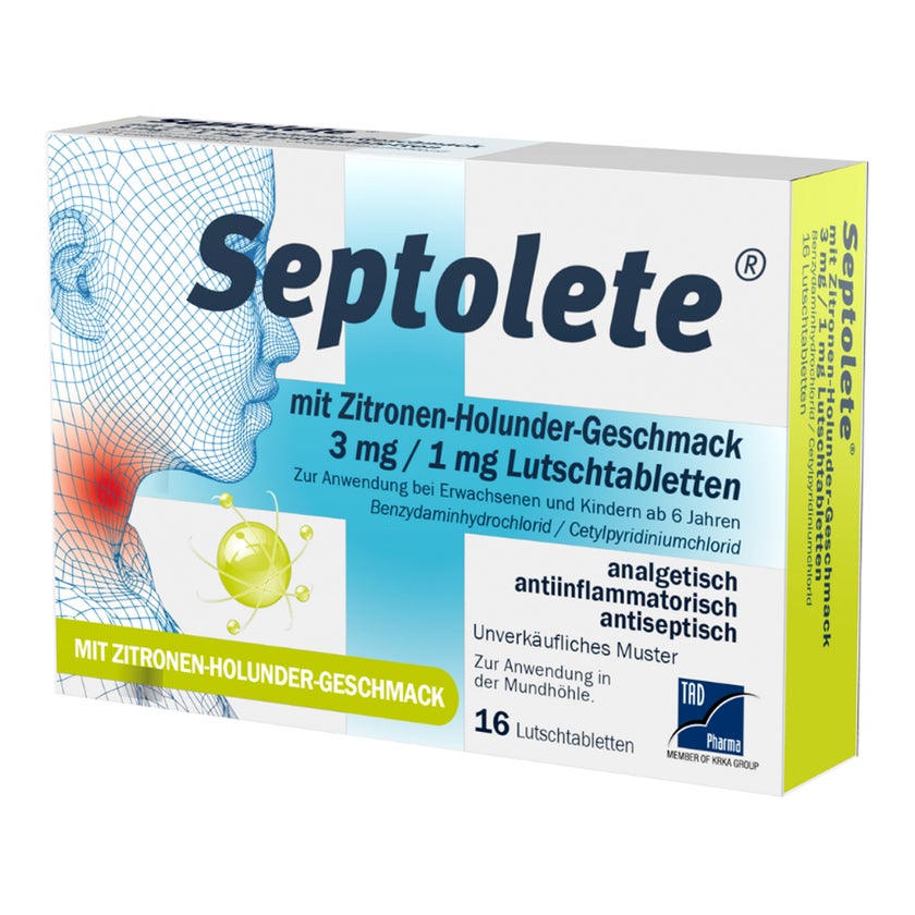 Septolete Zitronen-Holunder Geschmack 16 St