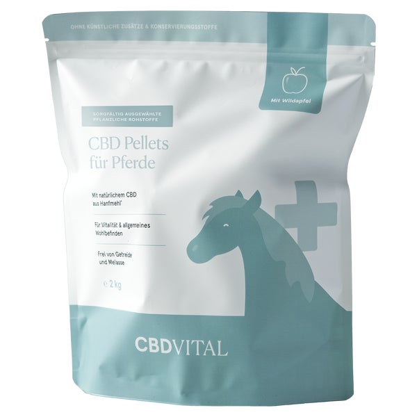 CBD VITAL Pellets für Pferde für einen abgerundeten Futteralltag 2 kg