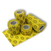 Produktabbildung: LisaCare Kohäsive Bandagen - 2,5cm-10cm - Smiley Gelb 4 St