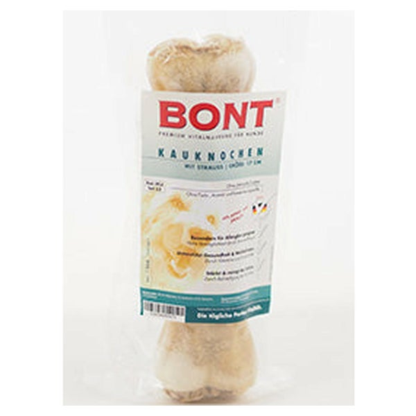 Bont Kauknochen natur gefüllt mit Strauß 0,12 kg