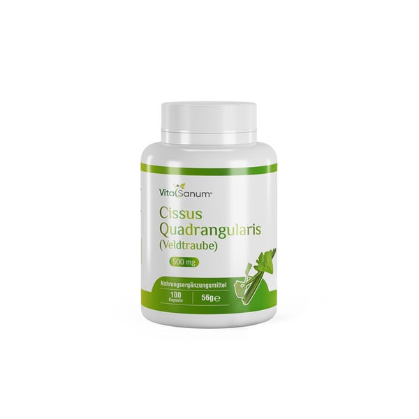 VitaSanum®- Cissus Quadrangularis (Veldtraube) 500 mg 100 Kapseln 100 St