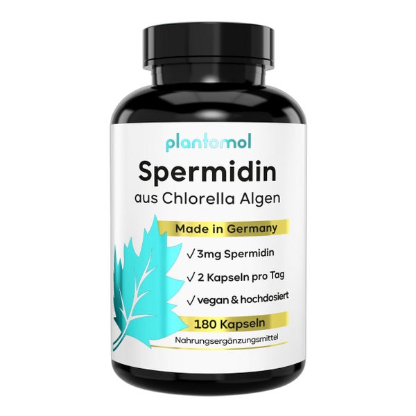 plantomol® Spermidin Kapseln - 3mg Spermidine Chlorella/Tag