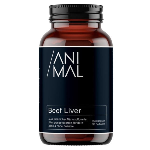 Animal Based Rinderleber Kapseln - Beef Liver - Grass Fed 240 St