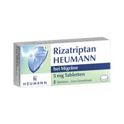 Produktabbildung: Rizatriptan Heumann Bei Migräne 5 Mg Tabletten 2 St