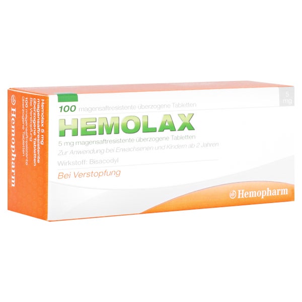 Hemolax 5 mg magensaftresistente überzog 100 St