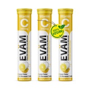 EVÄM Vitamin C 240 mg Brausetabletten Zitrone 3er Pack 60 St