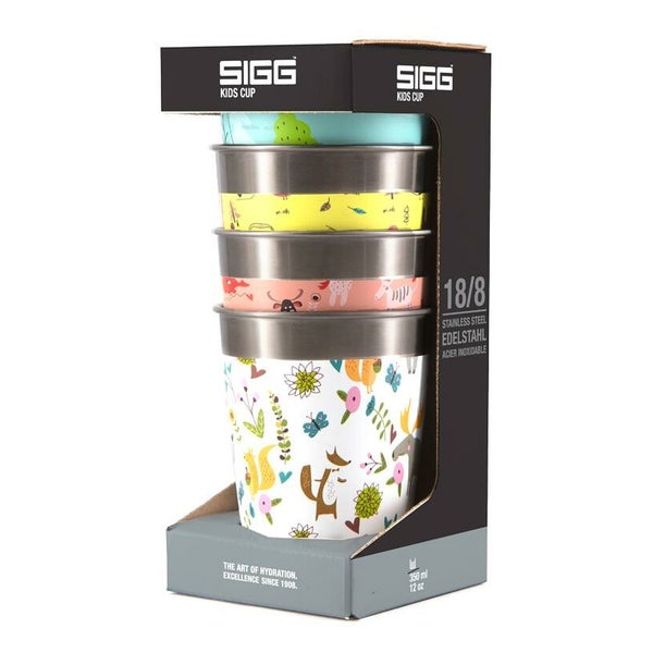 SIGG Kindertrinkbecher "Wildlife" 4er Set 1 St