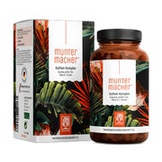 Koffein Komplex mit Guarana, Mate, Grüner Tee, Vitamin B & L-Tyrosin - MUNTERMACHER - 360 vegane Kapseln - NATURTREU® 3 x 120 St