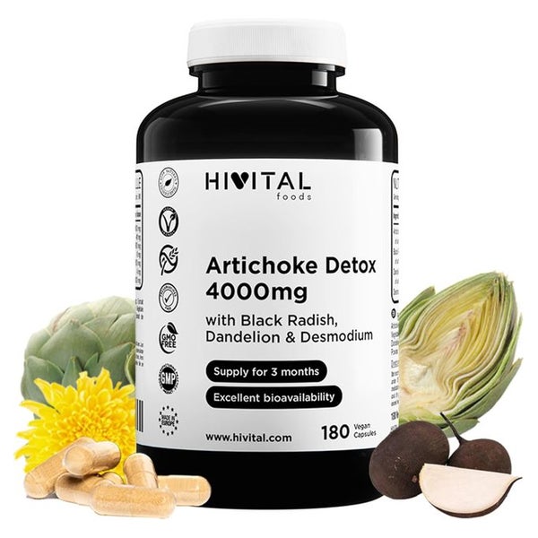 HIVITAL Artischocke Detox 4000 mg Kapseln 180 St