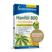 Klosterfrau Hanföl 800 Mg+goldmohn Weichkapseln 30 St