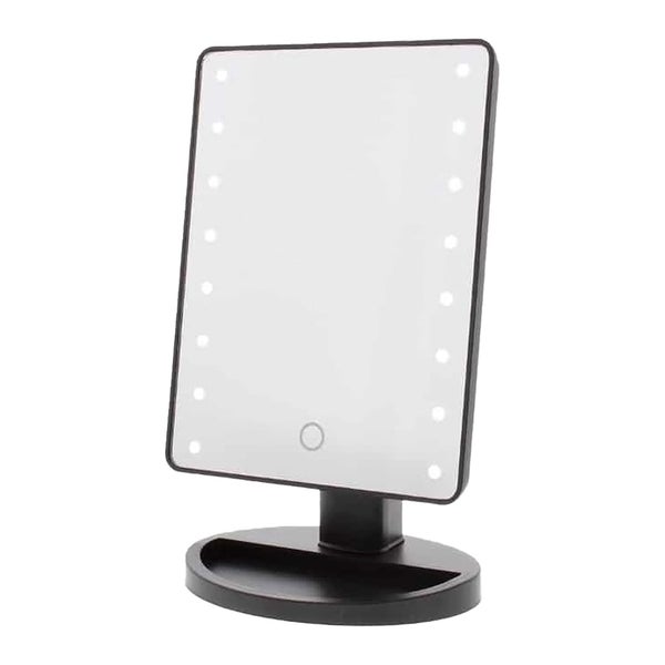 UNIQ Hollywood Classic Kosmetikspiegel mit 16 LED-Leuchten - Schwarz