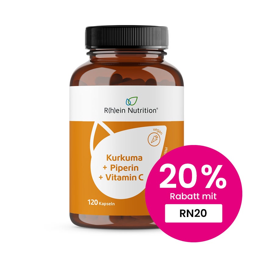 Kurkuma 95% Curcumin + Piperin + Vitamin C 120 St